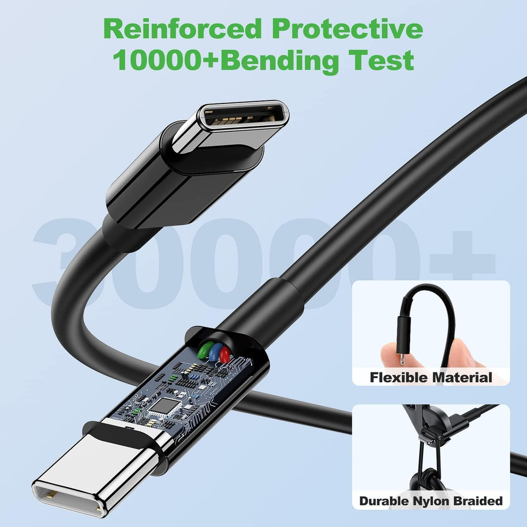 Samsung Ladegerät USB C 25W Original,2Pack Schnellladegerät mit USB C Ladekabel 2M,Typ C Charger Fas
