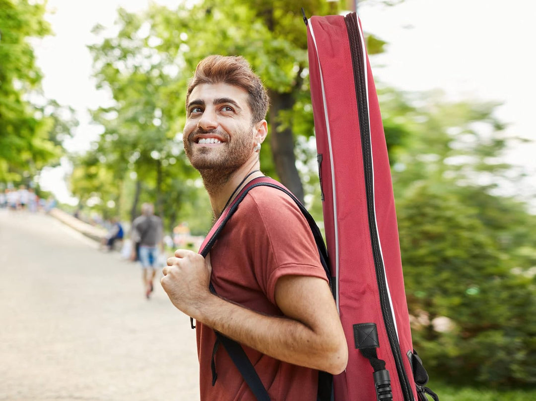 ROCKTILE Klassik-Gitarrentasche 4/4-Grösse - wasserabweisender Gigbag mit weicher Polsterung und Fix