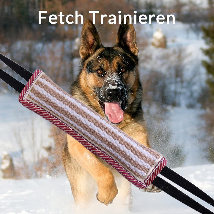 2 Stück Beisswurst für Hunde, Jute Beisswurst Training mit 2 Griff, Tauziehen und Zerrspiele mit Hun