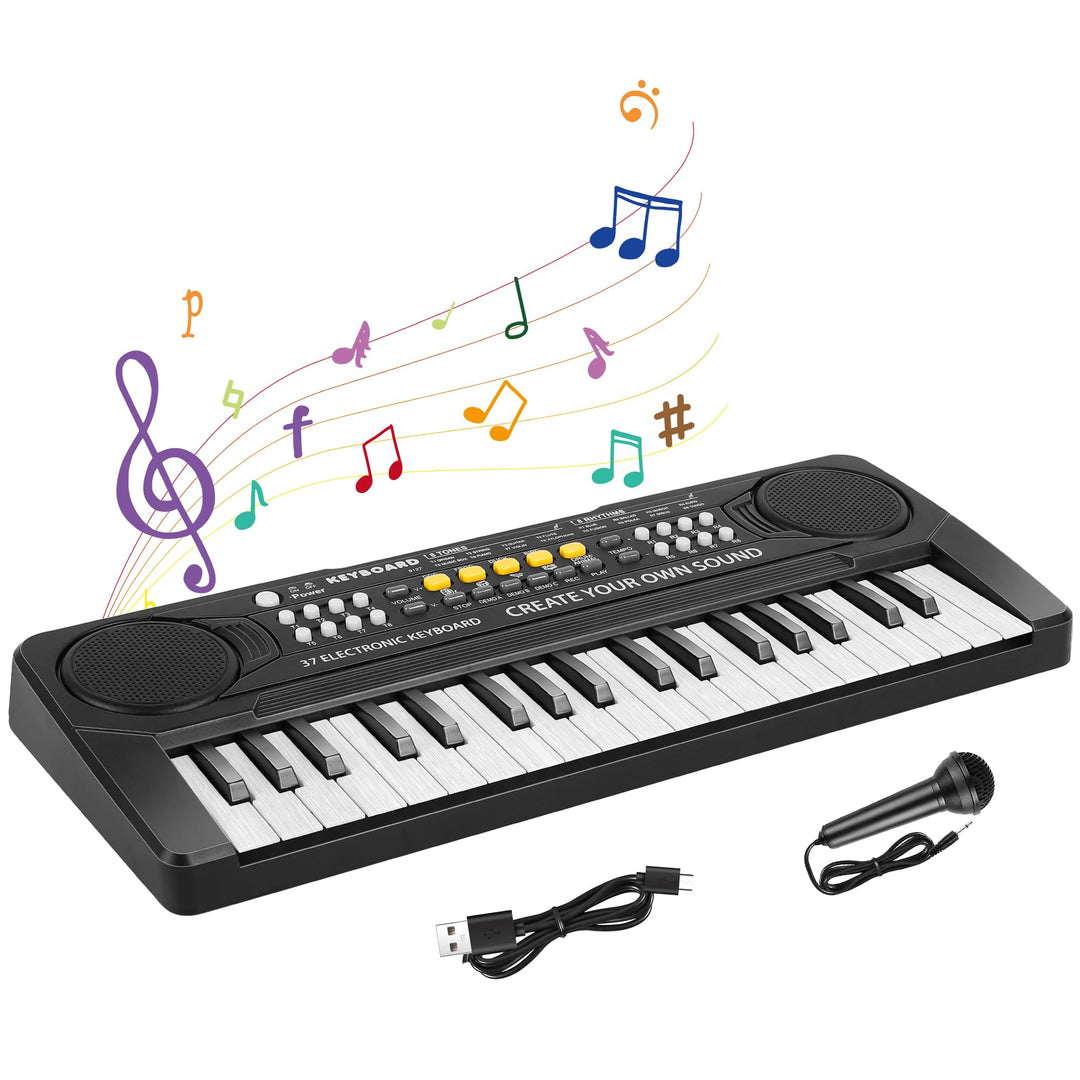 Shayson Elektronische Keyboard für Kinder ab 3 4 5 6 7 8 Jahren, Mini 37-Tasten Kinder Klavier mit M