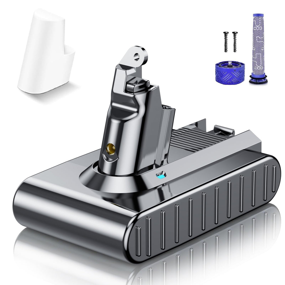 6000mAh V6 Akku für Dyson, Powtree Ersatzakku für Dyson V6 DC62 SV03 DC58 DC59 DC61 DC72 DC74 SV04 S