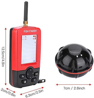 100 Mt ABS Fish Finder Wireless Sonar Sensor Echolot für Nachtfischen Wasserreservoir