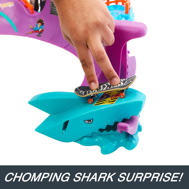 Hot Wheels Skate Octopark Skate-Set - Grind-Rails, Quarter-Pipes, Haikopf, Exklusives Fingerboard un