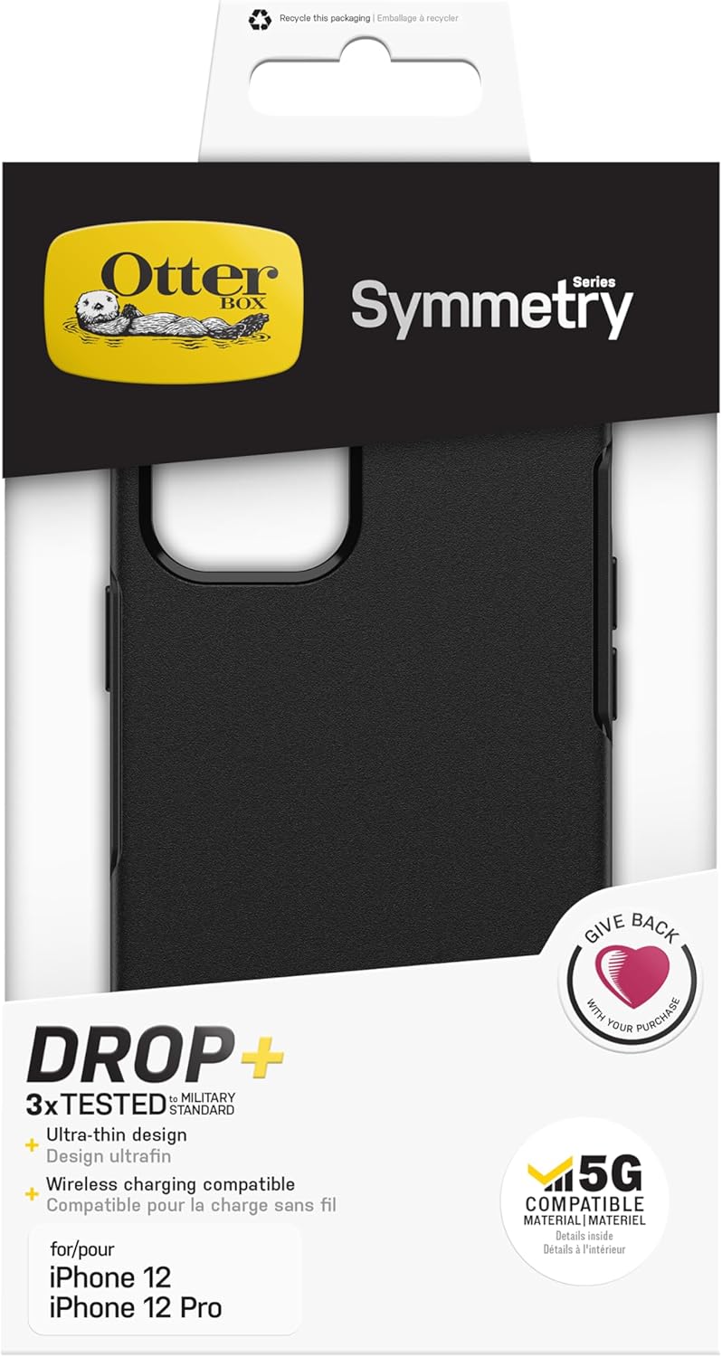 OtterBox Symmetry Hülle für iPhone 12 / iPhone 12 Pro, sturzsicher, schützende dünne Hülle, 3X getes