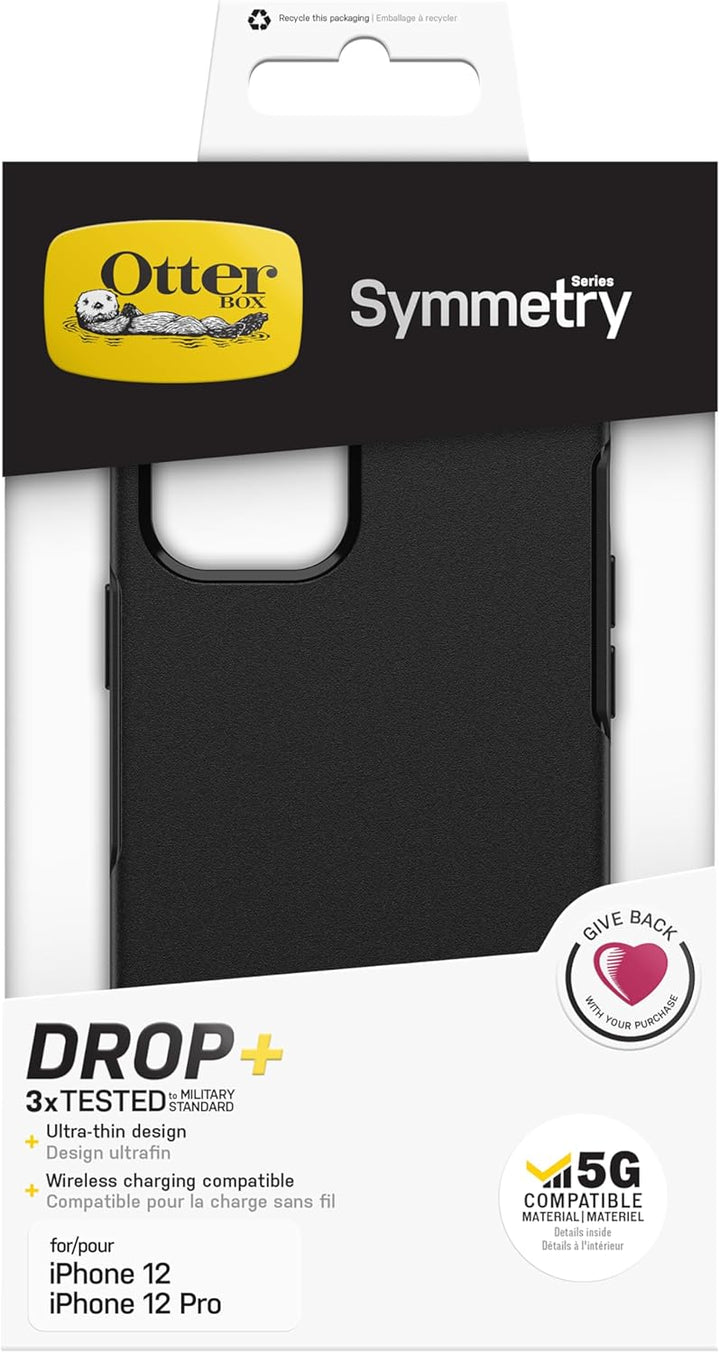 OtterBox Symmetry Hülle für iPhone 12 / iPhone 12 Pro, sturzsicher, schützende dünne Hülle, 3X getes