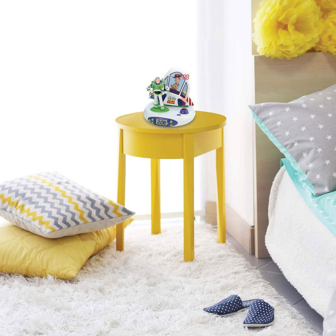 Lexibook Toy Story Disney Buzz &amp; Woody Projektor Funkuhr, Nachtlicht, Zeitprojektion an die Decke, S