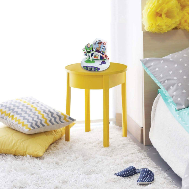 Lexibook Toy Story Disney Buzz &amp; Woody Projektor Funkuhr, Nachtlicht, Zeitprojektion an die Decke, S