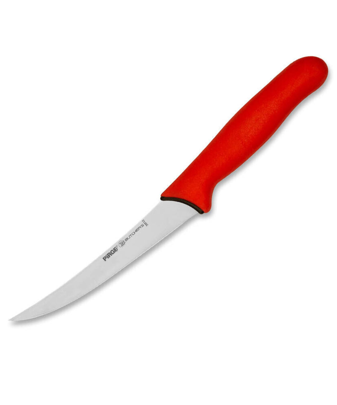 Pirge Butcher's MasterGrip Ausbeinmesser Profi Messer 15 cm Rot Schlachtermesser - Fleischermesser -