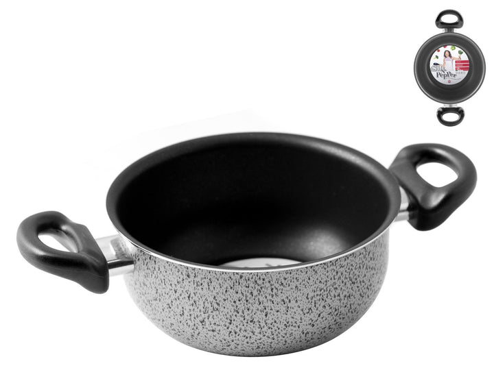 Home Salt Peper Auflauf 2 Griffe Antihaft-Salzpfeffer cm 22 Kochtopf, Material, Multicolor, 22 cm 36