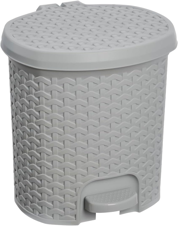 keeeper Treteimer, Mülleimer mit Tretpedal, 5,5 l, 22,5 x 24 x 26 cm, Tjark, Grau (Nordic Grey) Nord