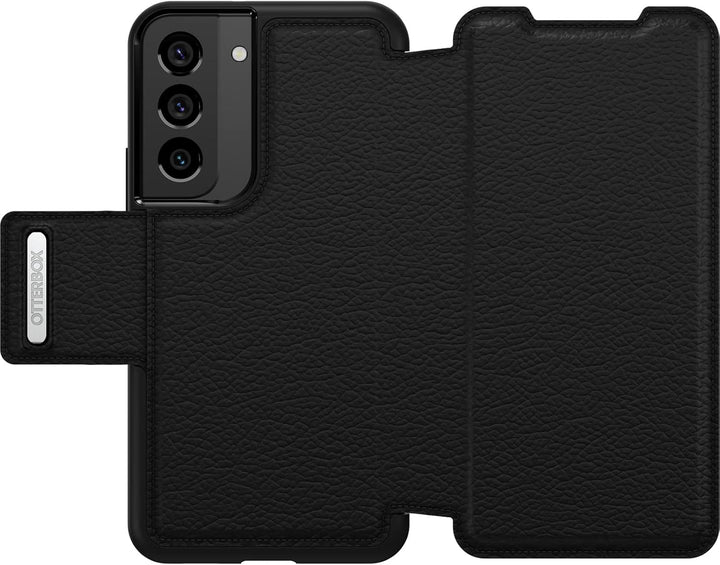 OtterBox Strada Hülle für Samsung Galaxy S22, stossfest, sturzsicher,Premium Lederfolio mit zwei Kar