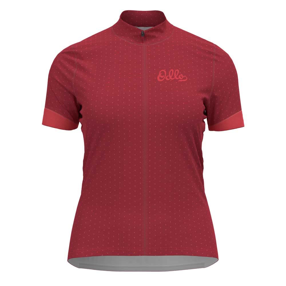 Odlo Herren Essentials_411961 Radtrikot mit Reissverschluss (1er Pack) L American Beauty - Cayenne,