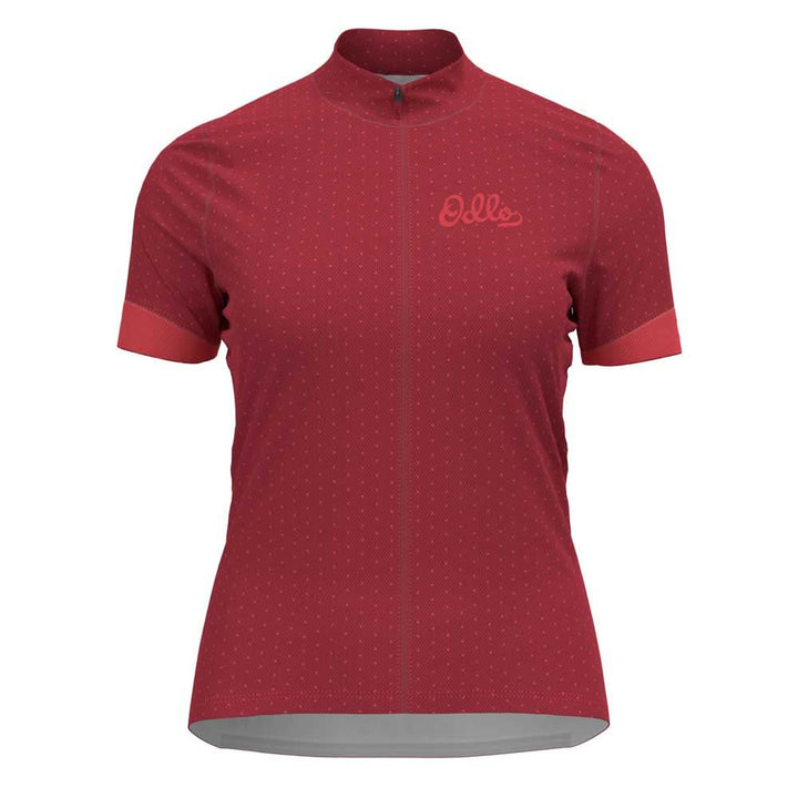 Odlo Herren Essentials_411961 Radtrikot mit Reissverschluss (1er Pack) L American Beauty - Cayenne,