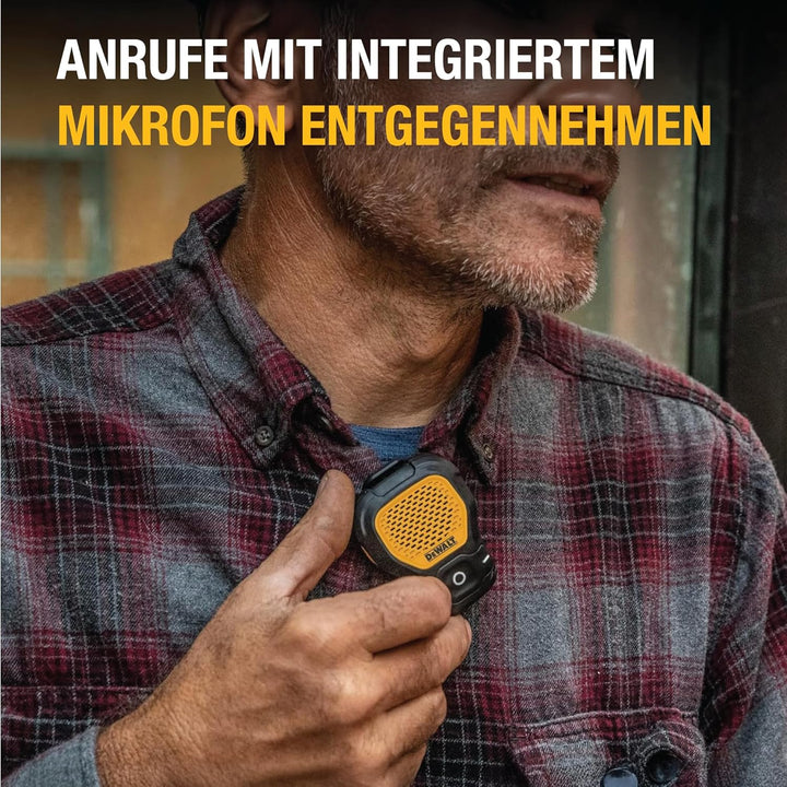 dewalt Jobsite Pro 190-1148-DW2 Tragbarer Bluetooth-Lautsprecher, Schwarz/Gelb, Gelb Magnetic versio