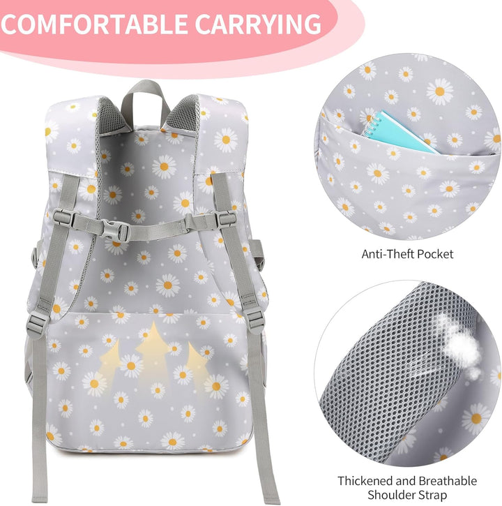 Aamytike Schulrucksack Mädchen Teenager Schule Rucksack Damen Schulranzen Maedchen Wasserdicht Kinde
