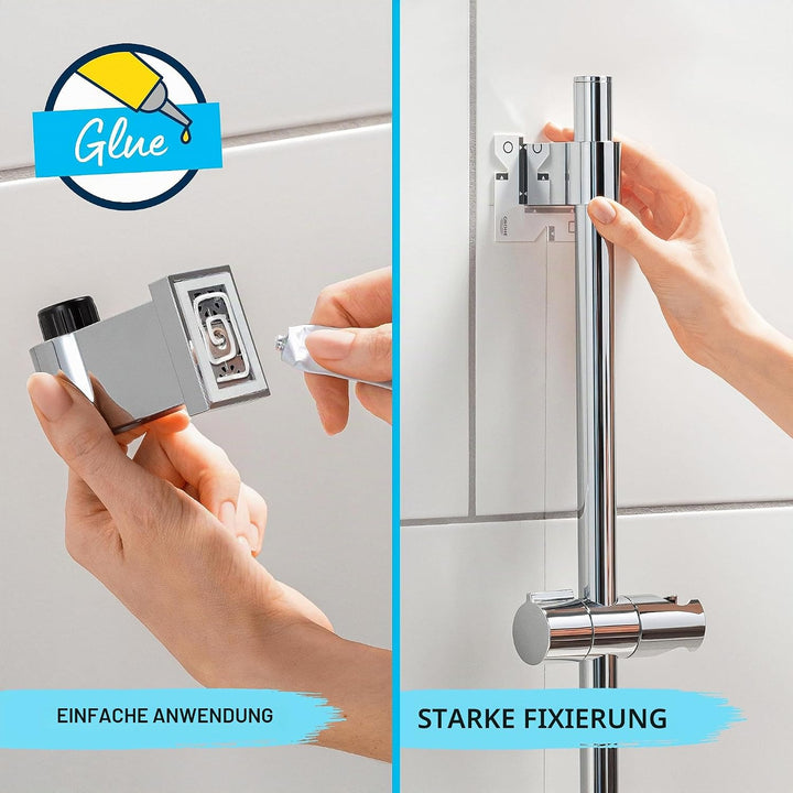 GROHE Vitalio 110, Duschset wassersparend, 8l pro Min (Brausestangenset mit: Duschkopf 2 Strahlarten