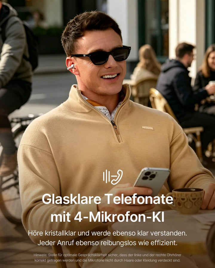 Baseus Bowie MC2 Open Ear Kopfhörer, Clip-On Earbuds | CloudComfort 2.0, Hi-Res Audio, LDAC, SuperBa