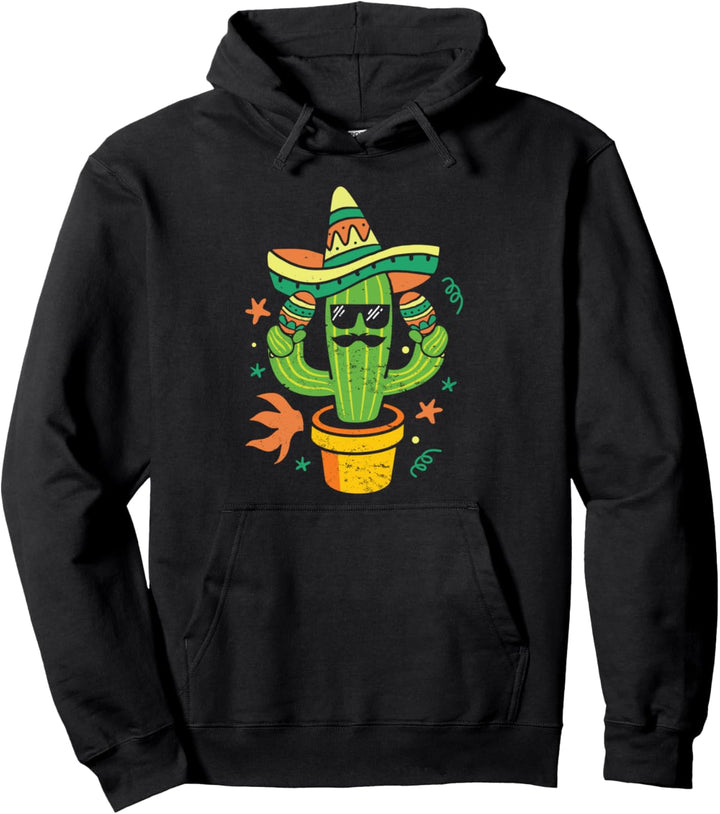 Kaktus Garten Mexikanischer Sombrero Lustige Gärtner Mexiko Pullover Hoodie