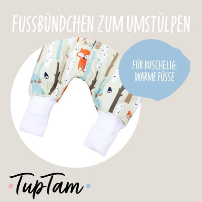 TupTam Baby Schlafsack mit Beinen und Ärmeln OEKO-TEX zertifizierte Materialien, Winterschlafsack 2,