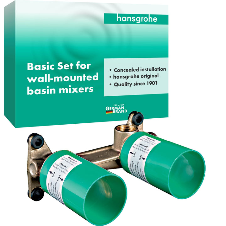 hansgrohe Grundkörper für Einhebel-Waschtischarmaturen Unterputz für Wandmontage Single, Single