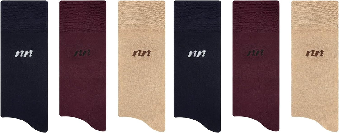 Naked Nation Premium Bambus Socken für Herren und Damen, 6 Paar Superweiches Top mit Komfortbund, Oh