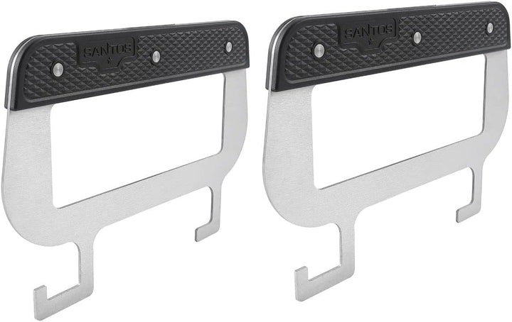 SANTOS einsetzbare Grillpfanne/Einsatzpfanne mit Griffen - Gusseisen Plancha - 37,7x42,8x4,6cm S-Ser