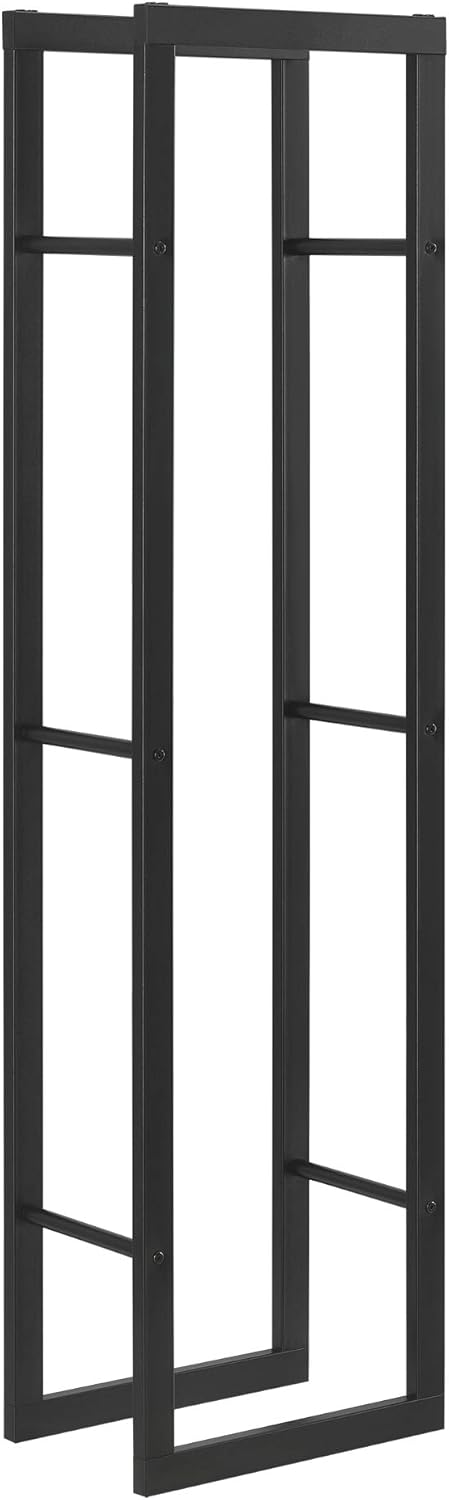 [en.casa] Kaminholzregal Täby Brennholzregal innen aussen Metall 40 x 25 x 150 cm Holzunterstand Sta