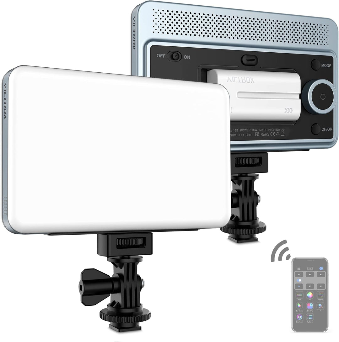 VILTROX 18W 1720LUM LED Panel Videoleuchte für die Kamera Dimmbar 2800K-6800K für Fotografie YouTube