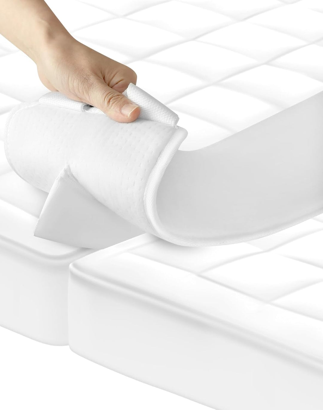 QWORK® matratzenverbinder, matratzen ritzenfüller, einfaches verbinden und erweitern des bettes, wei