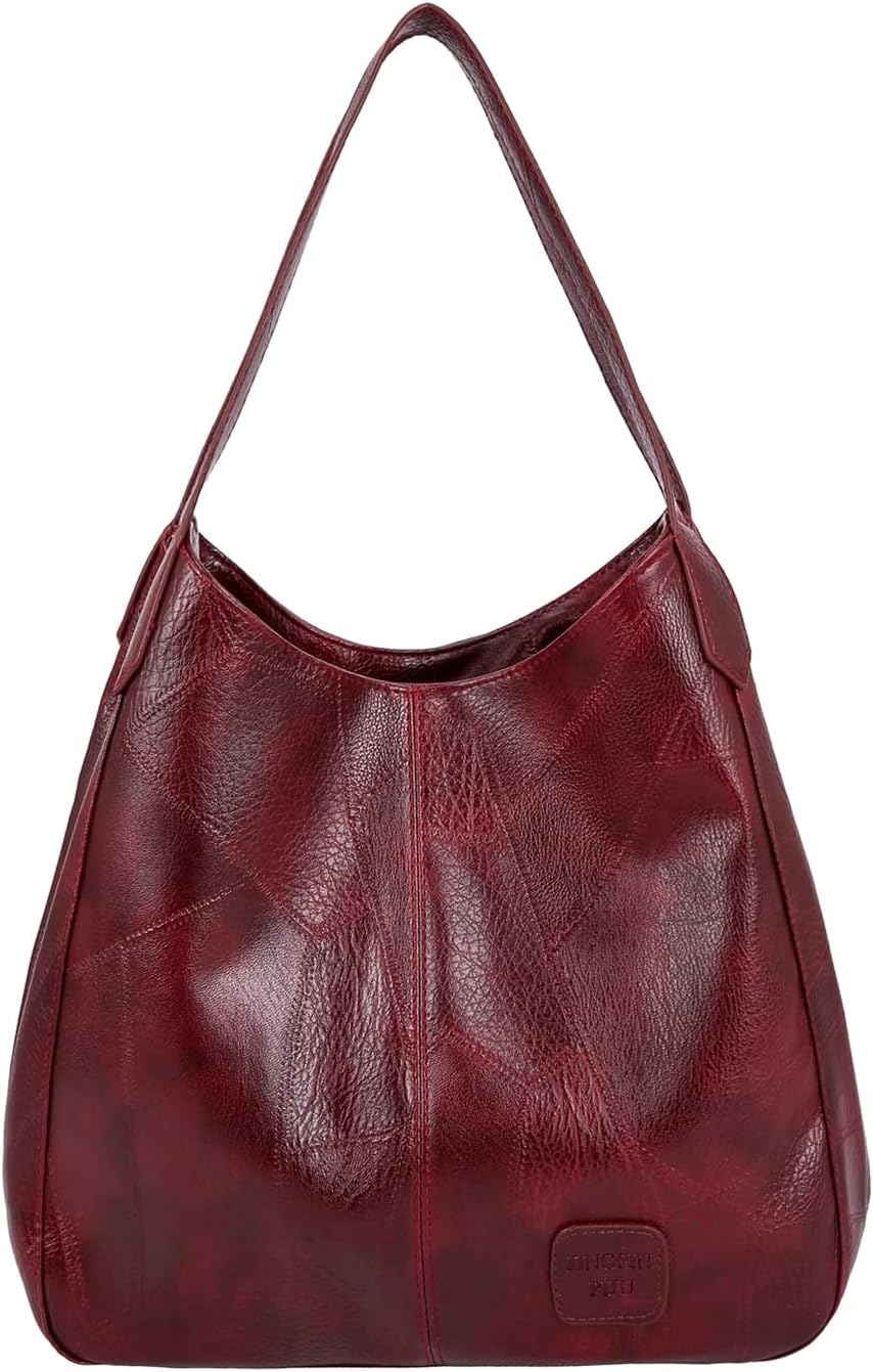 FANDARE Mode Damen-Henkeltaschen Wasserdicht Umhängetaschen Schultertaschen Handtasche PU-Leder Eime
