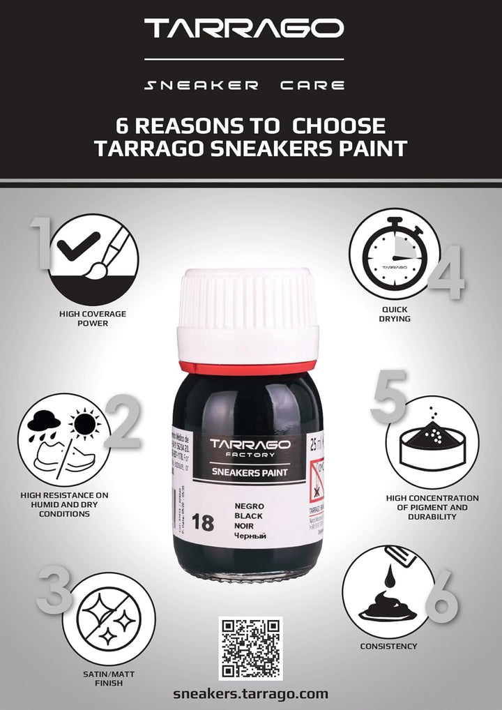 Tarrago color Sneaker Paint Special Effect Cool Iridiscent 952, 25 ml bottle, with brush and sponge,