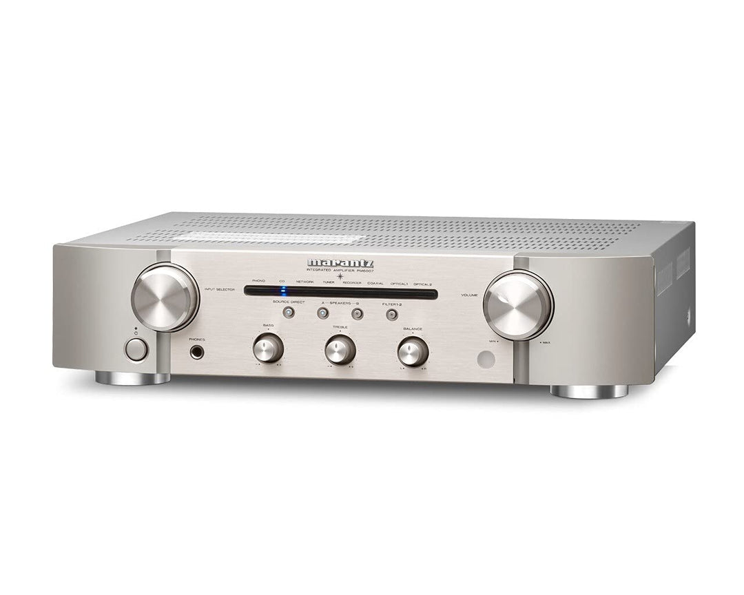 Marantz PM6007 HiFi Verstärker, Stereo Verstärker, 2x60W, optischer Eingang, Phono Eingang, Subwoofe