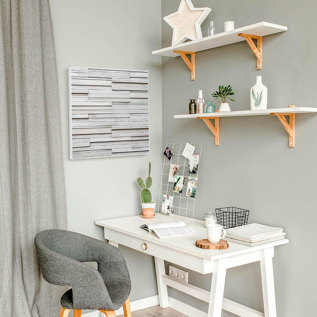 banjado Magnettafel 50 x 50 cm/Magnetwand aus Metall/Magnetpinnwand als Memoboard/Pinnwand Magnettaf