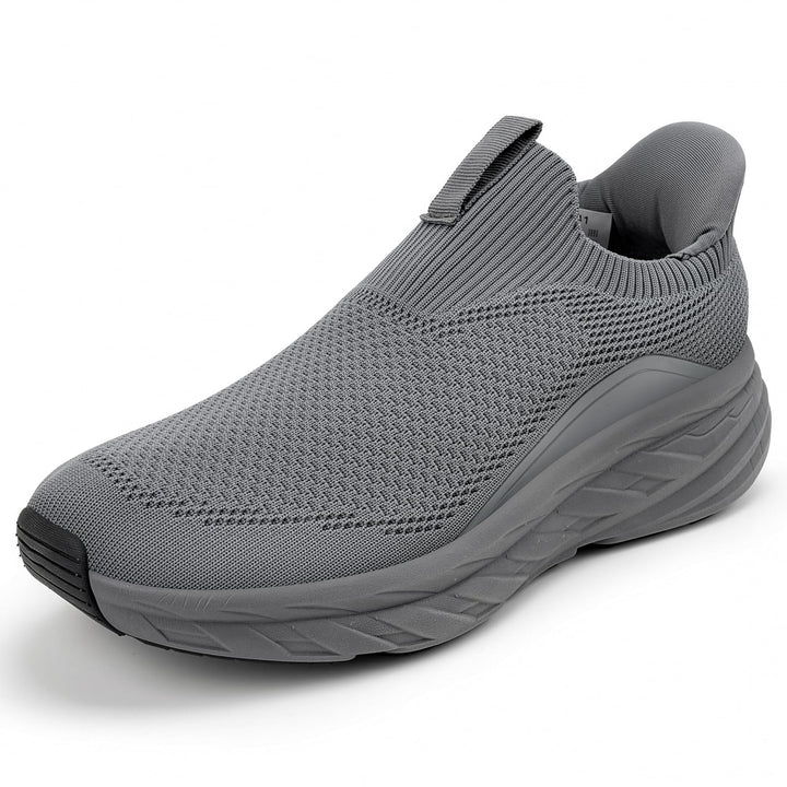 Sosenfer Herren Slip On Sneaker Ohne Schnürsenkel Mesh Atmungsaktiv 1646 Dunkelgrau 46 EU, 1646 Dunk