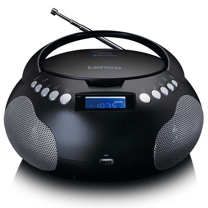 Lenco SCD-331 - tragbares CD-Radio - Bluetooth - USB-Anschluss - programmierbarer Titelspeicher -PLL