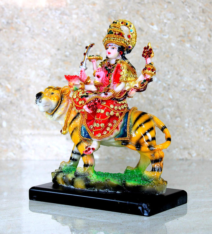 Esplanade Maa Durga MATA Rani Idol Statue Murti Moorti für Zuhause Mandir (6,5 x 8 Zoll)… 8 Inches,