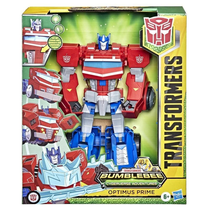 Transformers Spielzeug Bumblebee Cyberverse Adventures Roll N’ Change Optimus Prime Figur, ab 6 Jahr