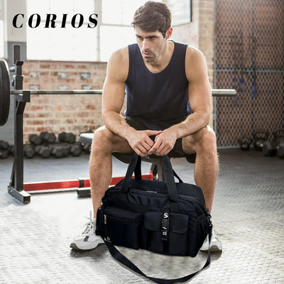 CORIOS Gross Sporttasche für Herren/Damen Reisetaschen Duffle Bag Oxford Schwimmtasche Fitnesstasche