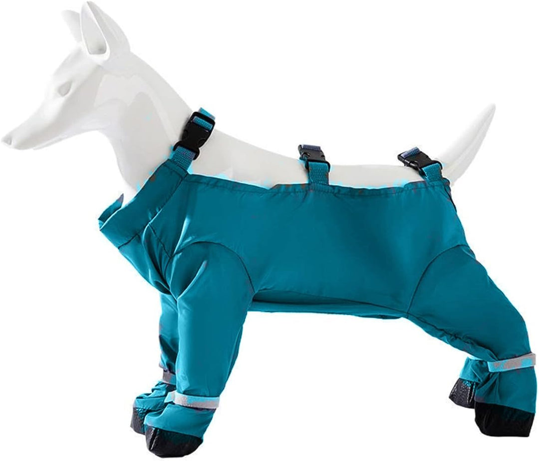 Hunderegenmantel Bauchschutz, Hundebodysuit Wasserdicht, Hunde Anti-Matsch Kleidung für Spaziergang,