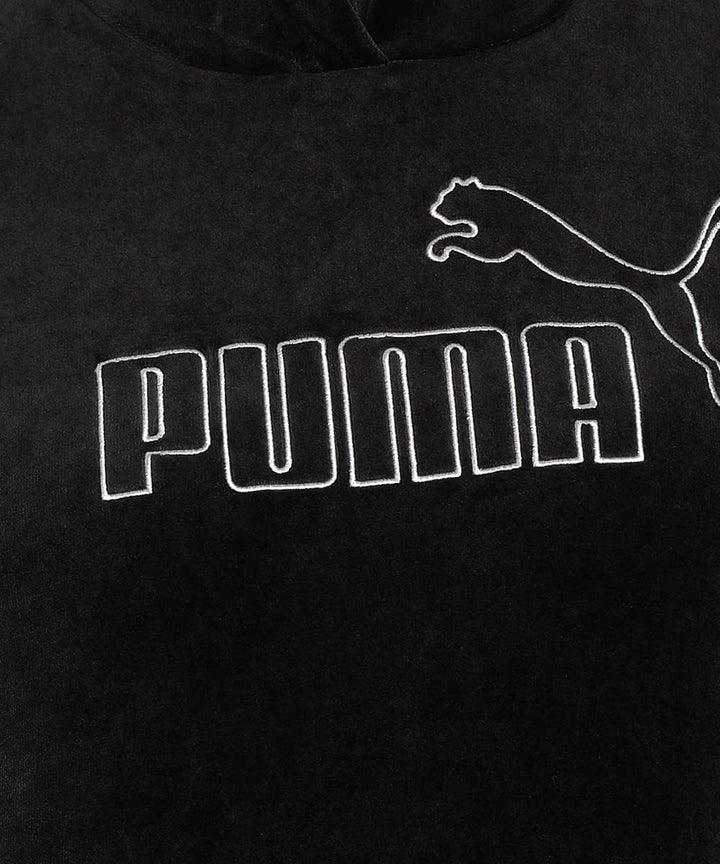 PUMA ESS Velour Hoodie XS Puma Schwarz, XS Puma Schwarz