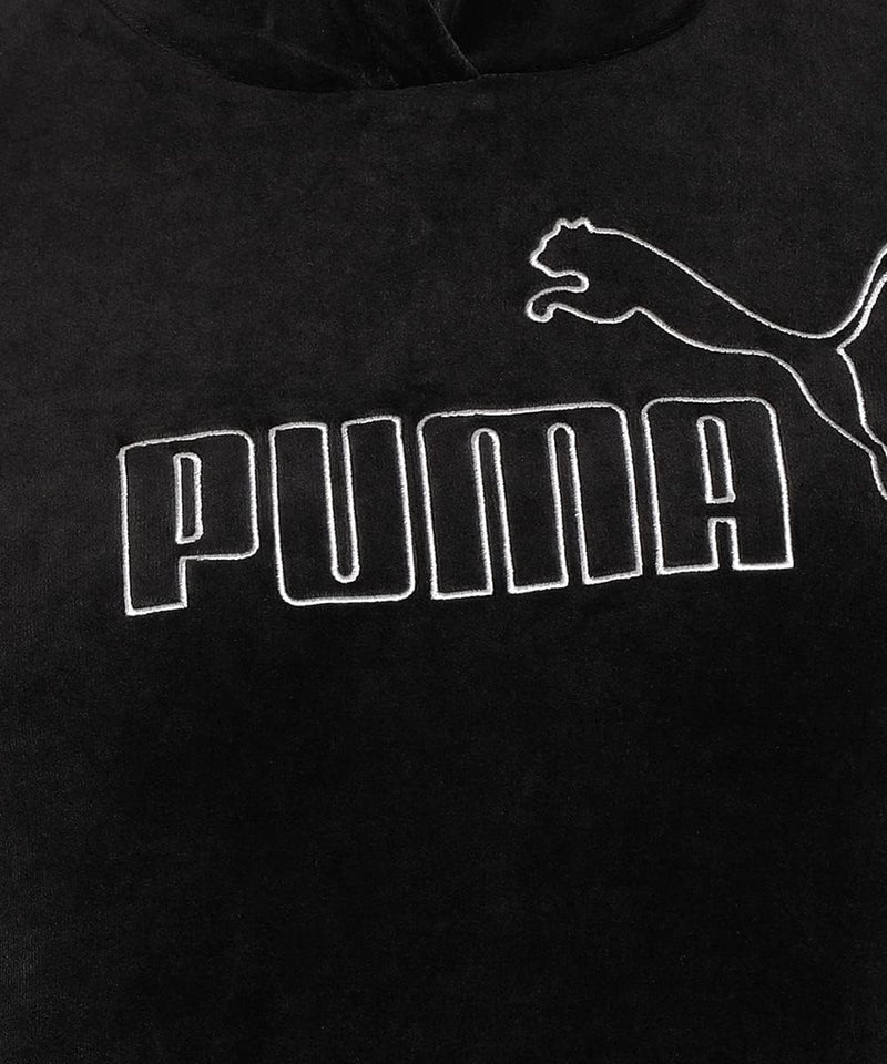 PUMA ESS Velour Hoodie S Puma Schwarz, S Puma Schwarz