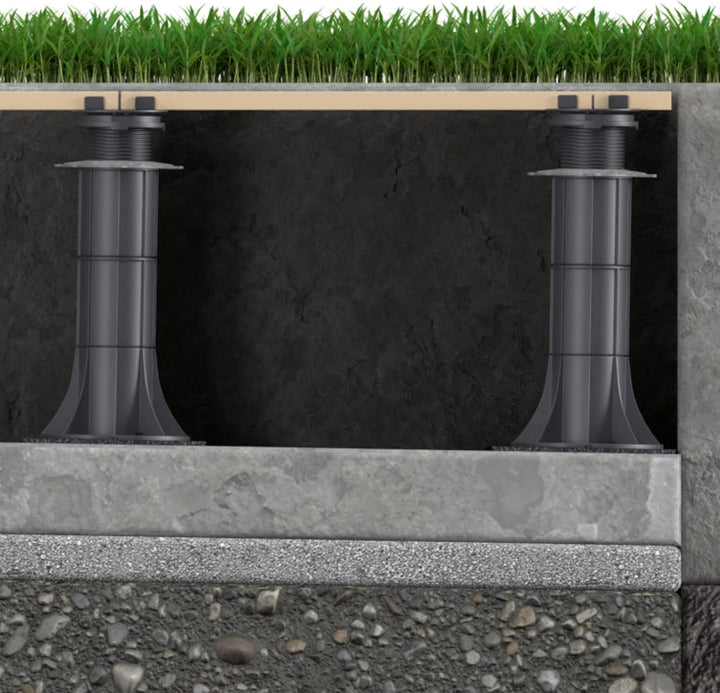 50 Stück 100 mm Höhenerweiterung passend für Trevendo Universal Stelzlager Höhenerweiterung (100 mm)
