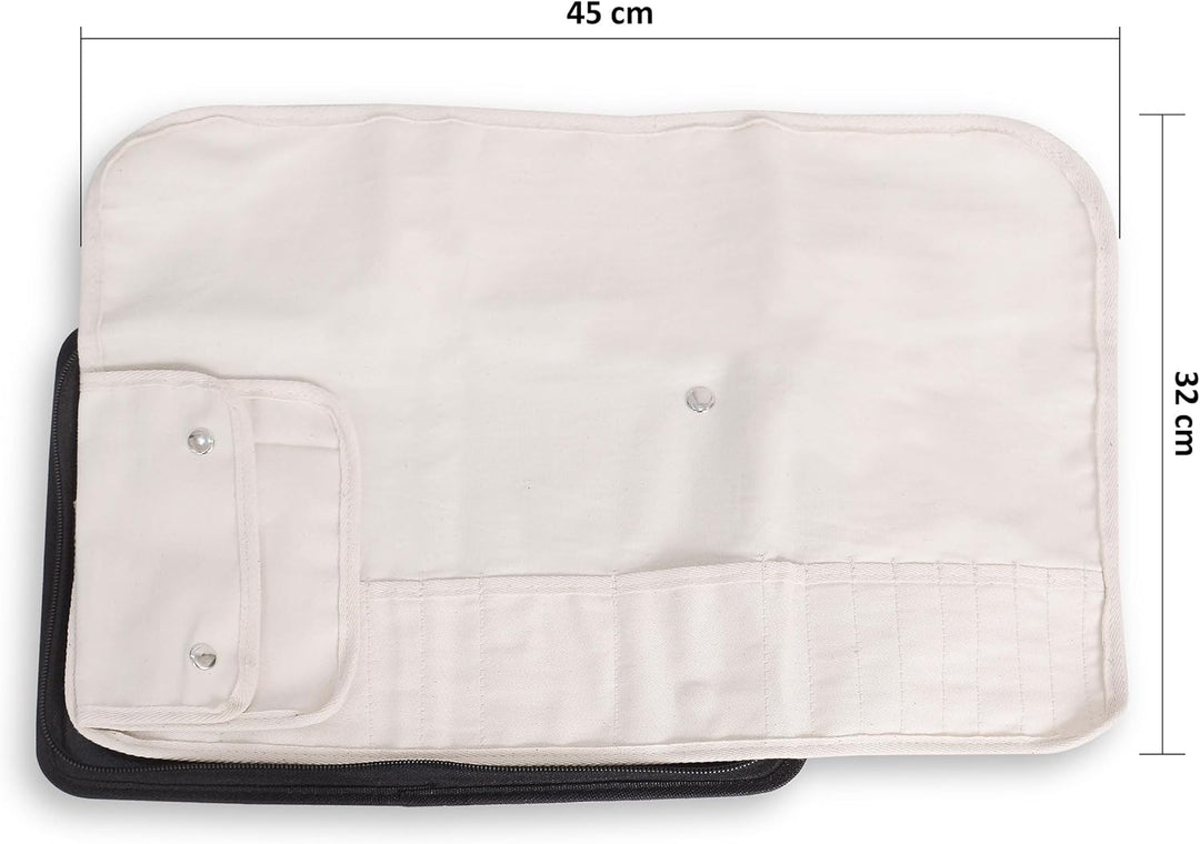 Fusspflege Etui - Podologie Aufbewahrungs Tasche Leer- Instrumententasche mit Inlett Fusspflegetasch