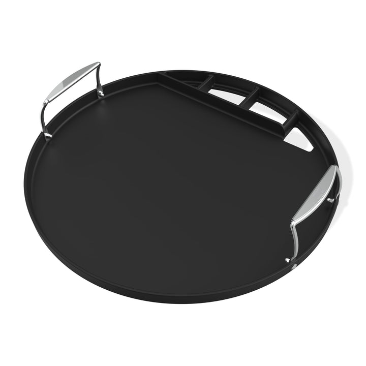 Weber Plancha Vollformat für 57 cm Holzkohlegrills - grosse Gusseisenfläche für Braten, Gemüse und F