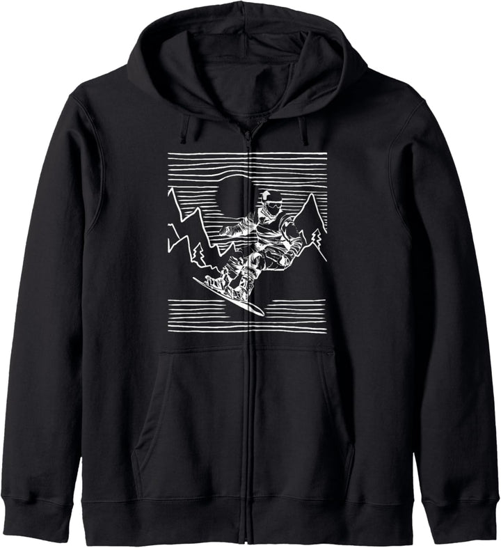 Snowboarding Snowboarders fun Kunst Snowboard Kapuzenjacke