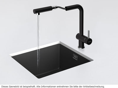 SCHOCK Küchenarmatur Epos Chrom – Hochdruck Armatur mit ausziehbarer Schlauchbrause Schlauchbrause C