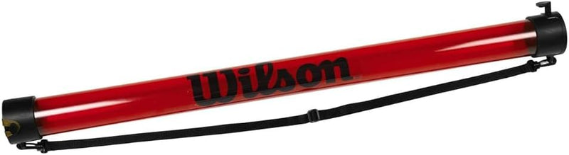 Wilson Ballsammelrohr, Ball Pick Up Tube, für bis zu 18 Tennisbälle, rot, WRZ323800