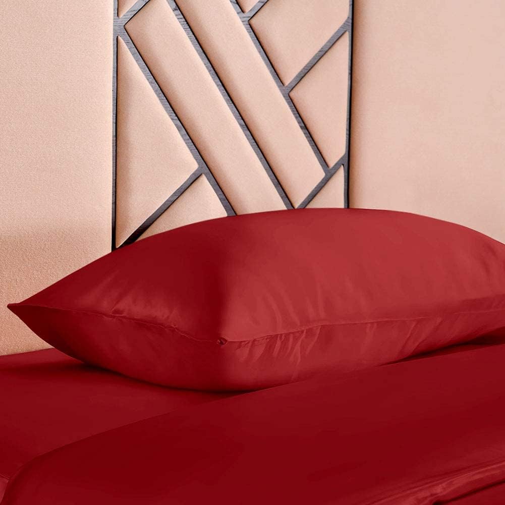 THXSILK 100% 19 Momme Seide Kissenbezug Kissenhülle mit Reissverschluss - Seide Kissen Bezug - Super