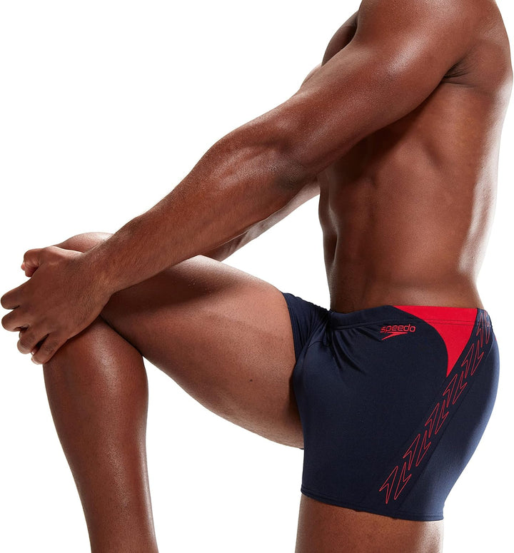 Speedo Herren Hyper Boom Splice I Aquashort 28 Marineblau/Fed Rot, 28 Marineblau/Fed Rot