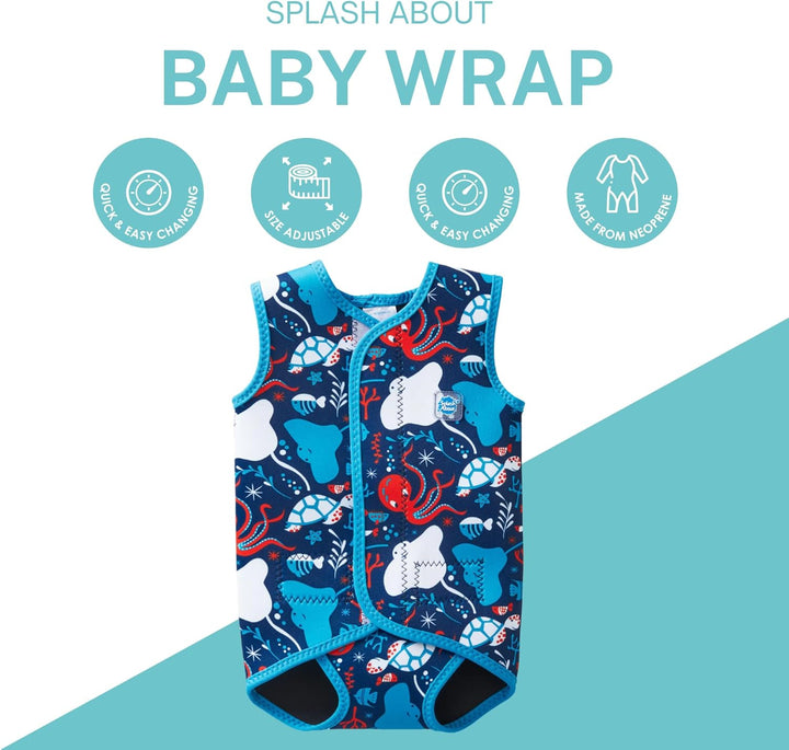 Splash About Baby Wrap Neoprenanzug 6-18 monate Under The Sea, 6-18 monate Under The Sea